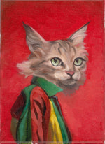Load image into Gallery viewer, Cat In a Jacket Paintings