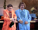 Load image into Gallery viewer, Harry and Lloyd (Owl Scene) - Dumb and Dumber - (Jeff Daniels, Jim Carrey)