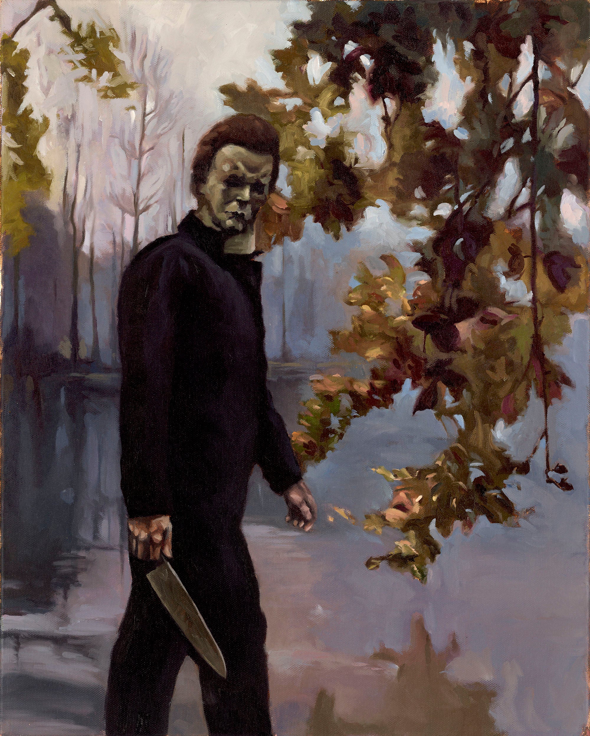 Michael Myers watercolor painting newest