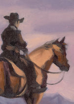 Load image into Gallery viewer, Cowboy on the Cliffside Paintings
