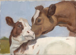 Load image into Gallery viewer, Tow cows painting
