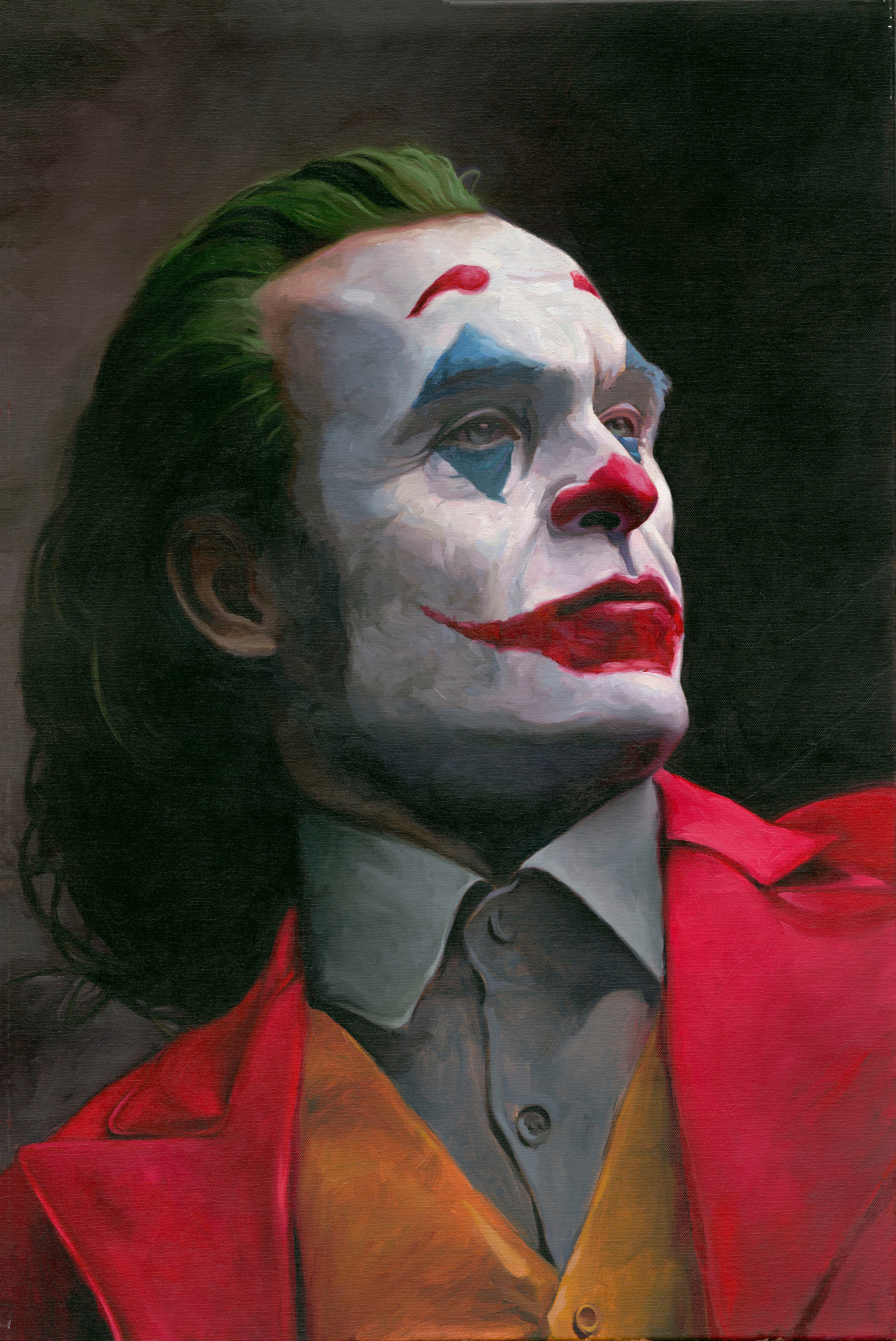 Joker Joaquin Phoenix Artwork Painting - Joseph Leonard Art