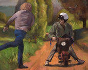 Dumb and Dumber Moped Wall Art Paintings - Redeem Yourself