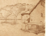 Load image into Gallery viewer, Old Barn House Etching
