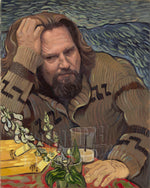 Load image into Gallery viewer, The Big Lebowski in a Van Gogh - (Jeff Bridges)