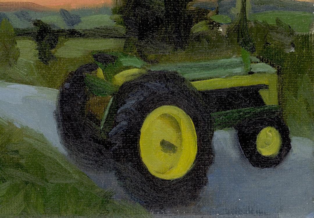 Tractor in the Sunset Paintings