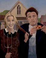 Load image into Gallery viewer, Friends in American Gothic Joey and Phoebe
