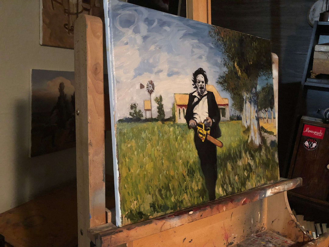Leatherface in a Van Gogh Print Shop 5